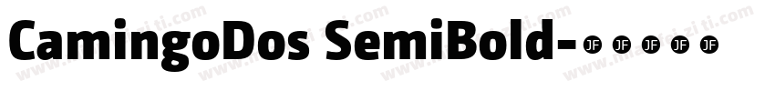 CamingoDos SemiBold字体转换